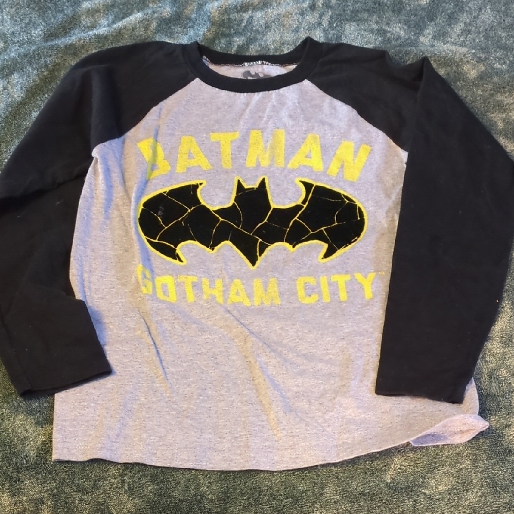 Batman Gotham City Kids Shirt - Black and Gray